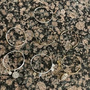 7 Alex and ani bracelets